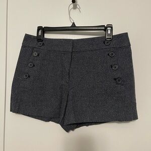 LOFT Gray Tailored Sailor Shorts